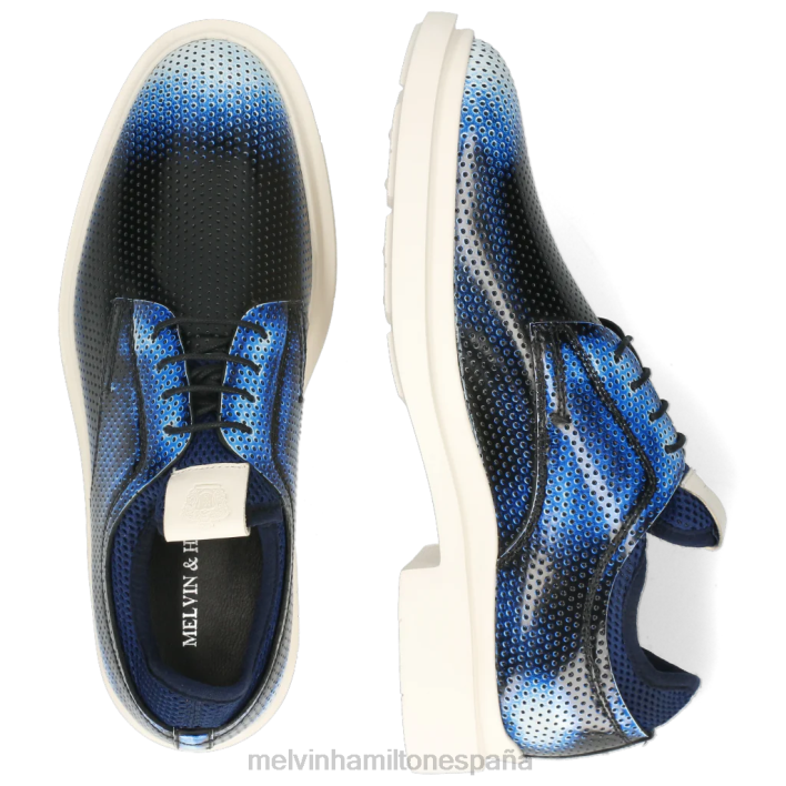 ron 1 hombres Melvin & Hamilton azul JRT4535 zapatos derby