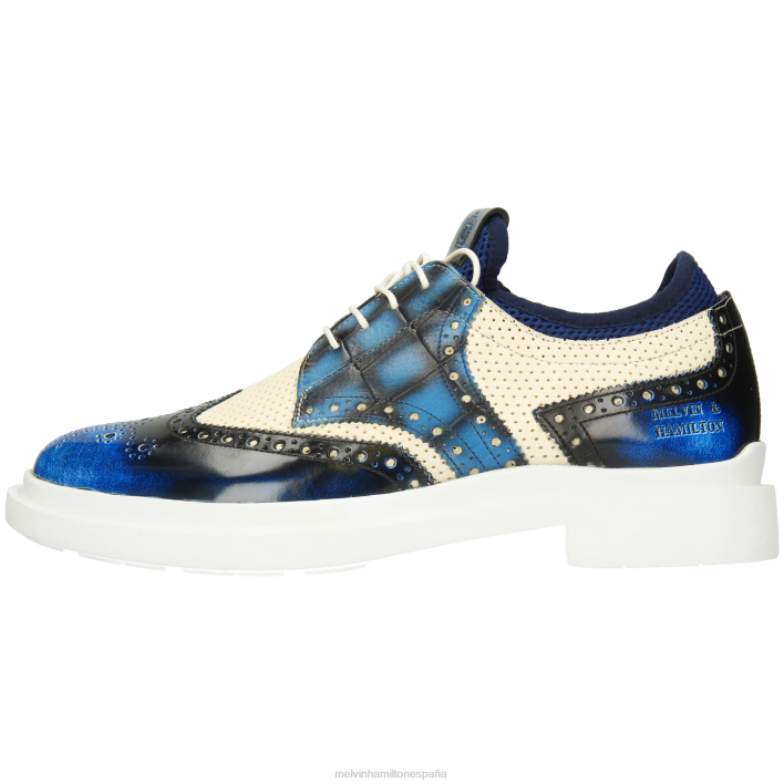 ron 2 hombres Melvin & Hamilton azul JRT4547 zapatos derby