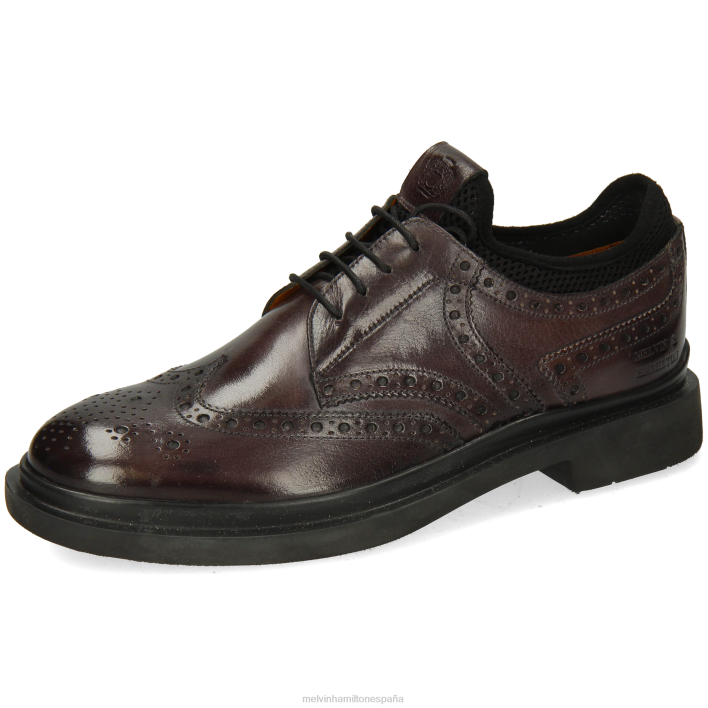 ron 2 hombres Melvin & Hamilton gris pardo JRT4463 zapatos derby