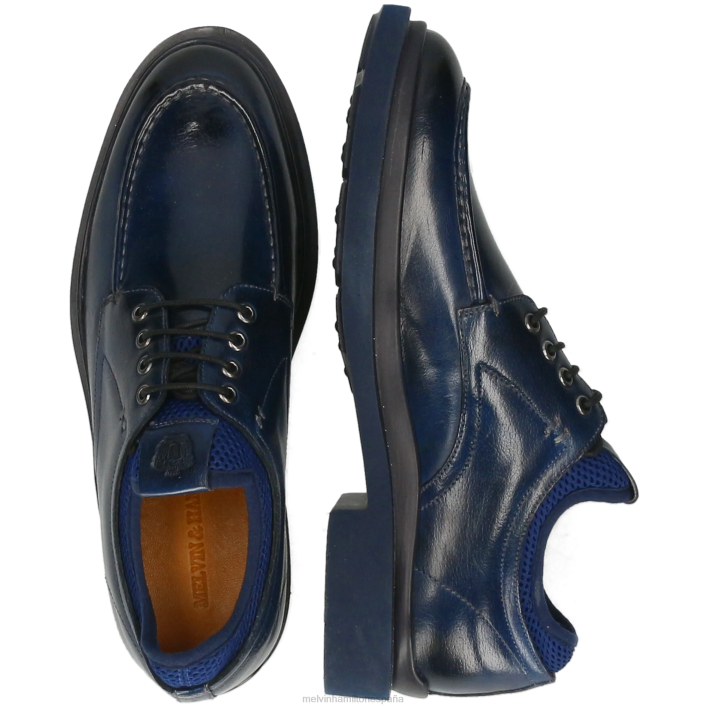 ron 4 hombres Melvin & Hamilton azul JRT4452 zapatos derby