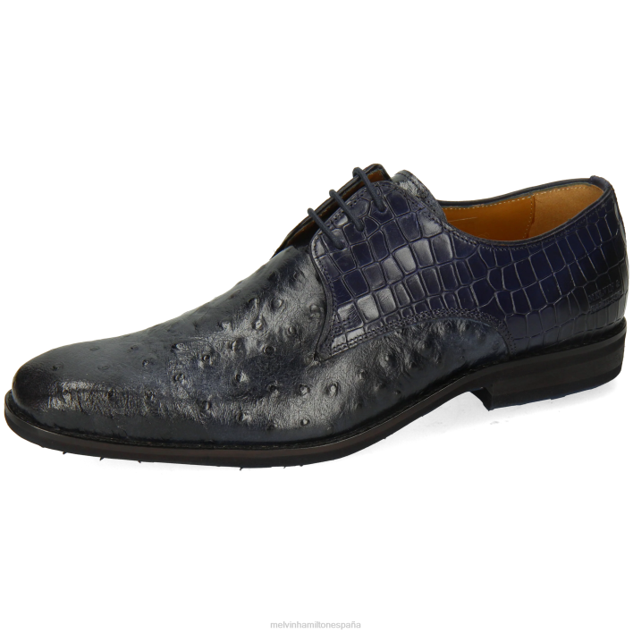 ryder 16 hombres Melvin & Hamilton azul JRT4444 zapatos derby