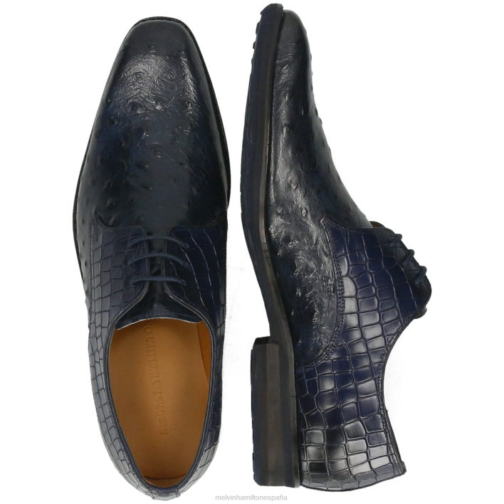 ryder 16 hombres Melvin & Hamilton azul JRT4444 zapatos derby