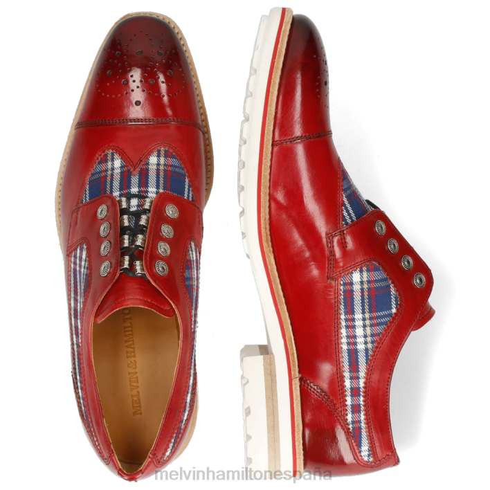 tom 22 hombres Melvin & Hamilton rojo JRT4515 zapatos derby