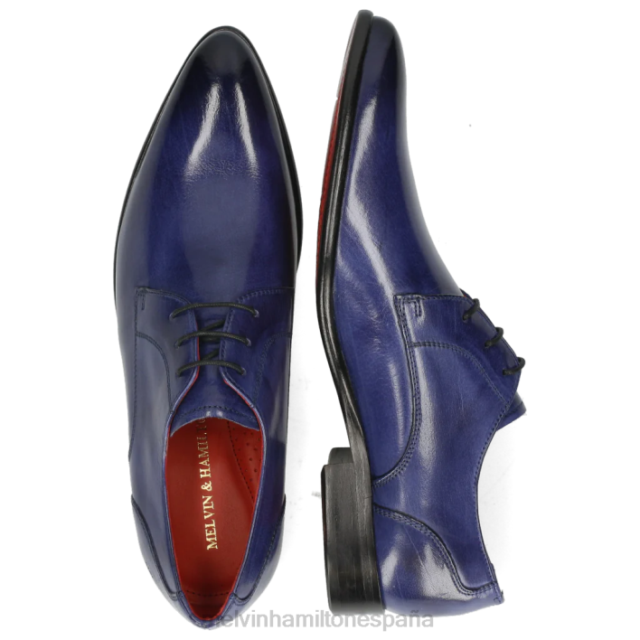 toni 1 hombres Melvin & Hamilton azul JRT4546 zapatos derby