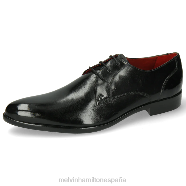 toni 1 hombres Melvin & Hamilton negro JRT4491 zapatos derby