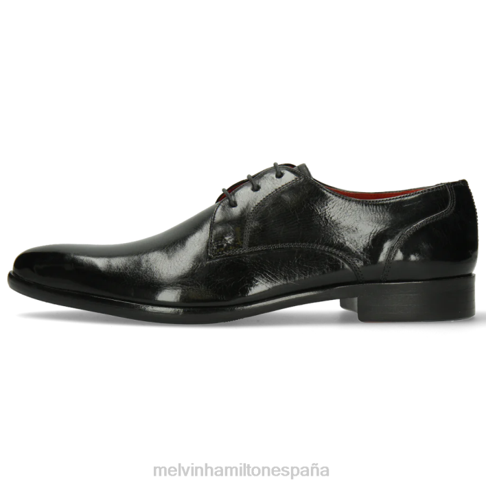 toni 1 hombres Melvin & Hamilton negro JRT4491 zapatos derby