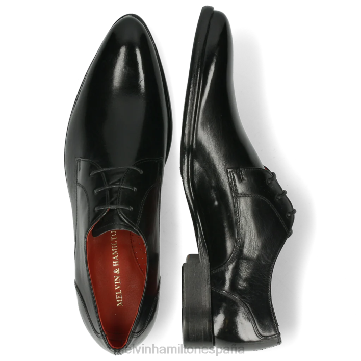 toni 1 hombres Melvin & Hamilton negro JRT4491 zapatos derby
