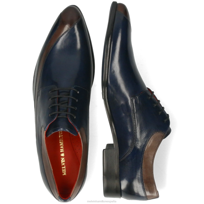 toni 36 hombres Melvin & Hamilton azul JRT4359 zapatos derby