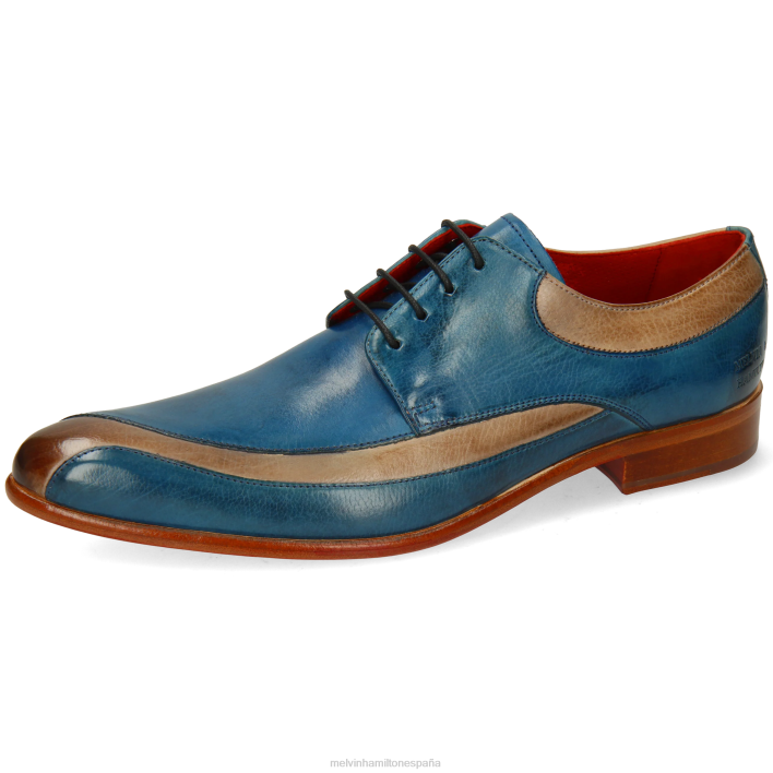 toni 36 hombres Melvin & Hamilton azul JRT4503 zapatos derby