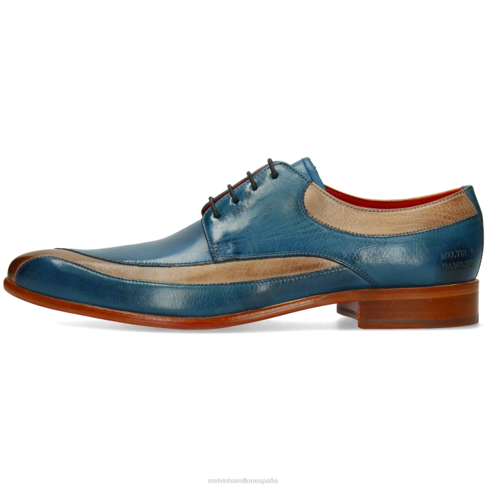 toni 36 hombres Melvin & Hamilton azul JRT4503 zapatos derby
