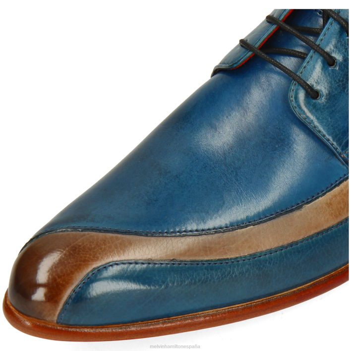 toni 36 hombres Melvin & Hamilton azul JRT4503 zapatos derby