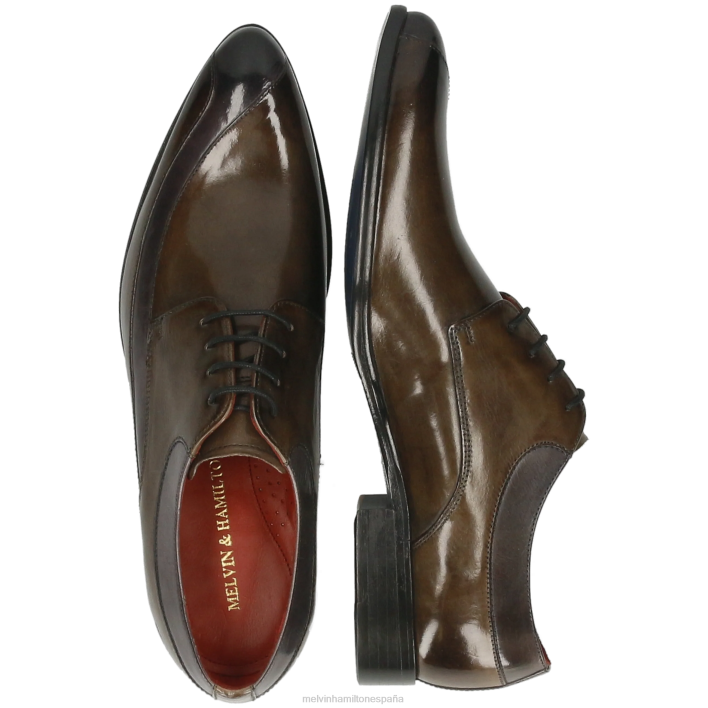 toni 36 hombres Melvin & Hamilton gris JRT4459 zapatos derby