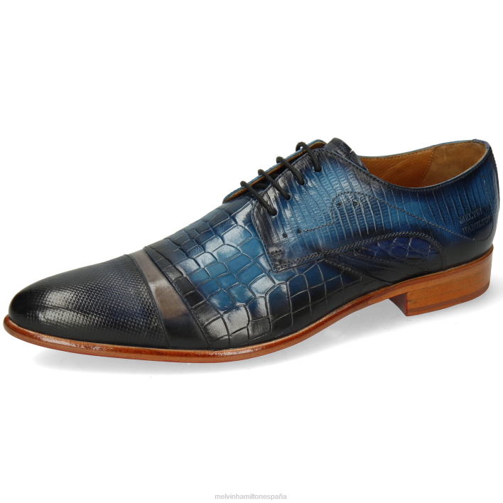 toni 39 hombres Melvin & Hamilton azul JRT4543 zapatos derby