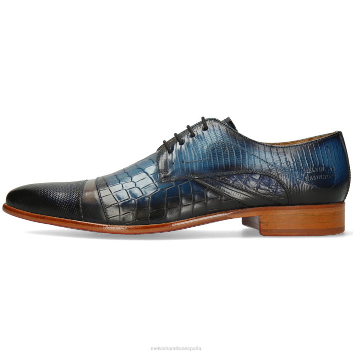toni 39 hombres Melvin & Hamilton azul JRT4543 zapatos derby