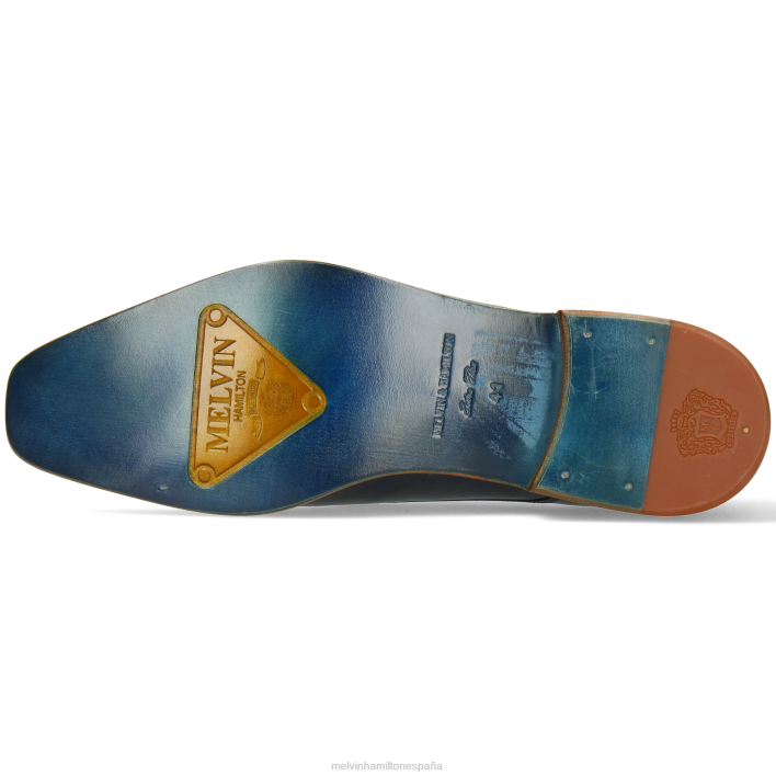 vínculo 1 hombres Melvin & Hamilton azul JRT4410 zapatos derby