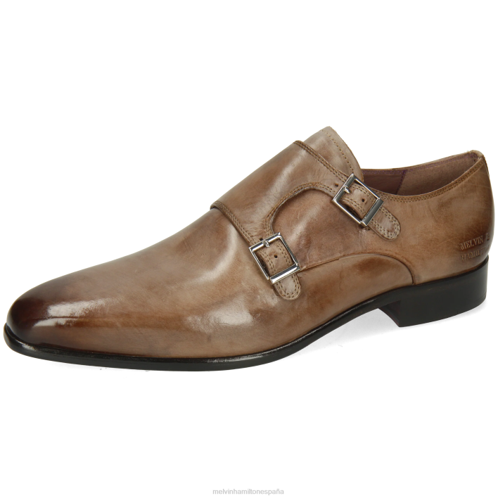 lanza 10 hombres Melvin & Hamilton gris JRT4331 zapatos monje