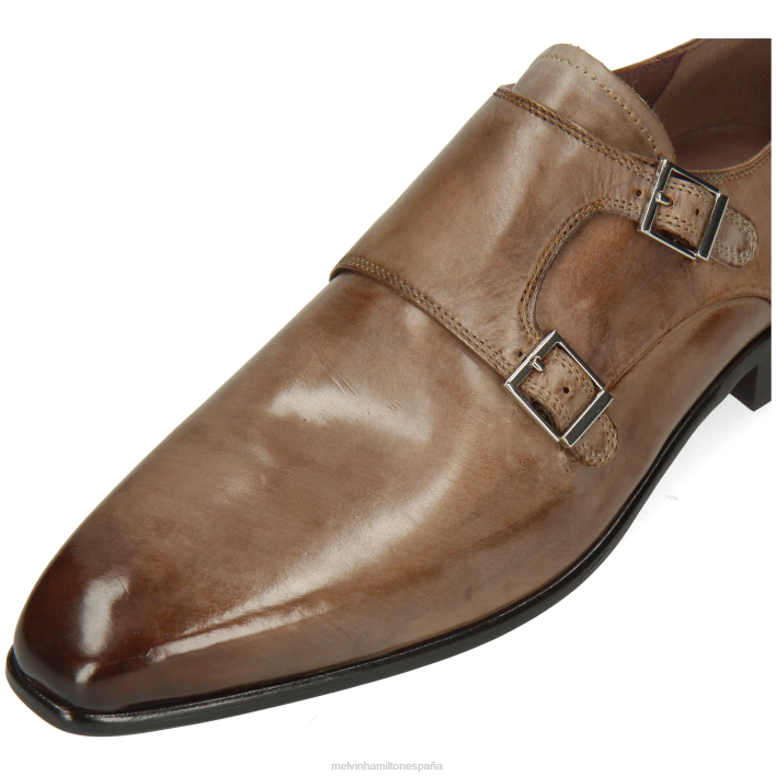 lanza 10 hombres Melvin & Hamilton gris JRT4331 zapatos monje