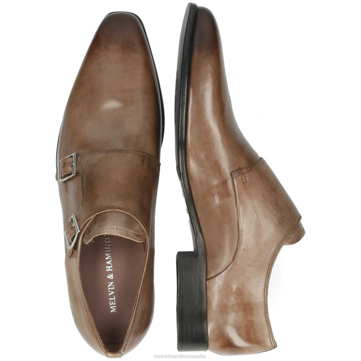 lanza 10 hombres Melvin & Hamilton gris JRT4331 zapatos monje
