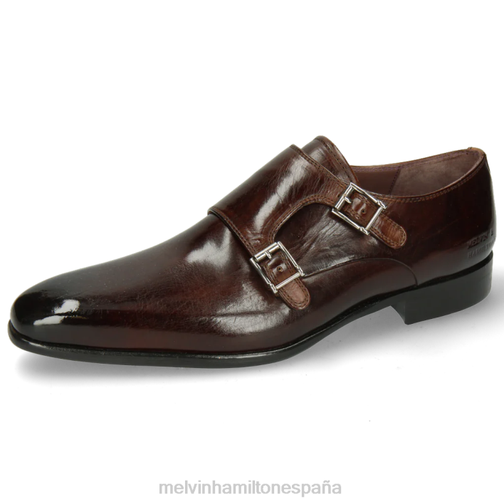 lanza 10 hombres Melvin & Hamilton marrón JRT4349 zapatos monje