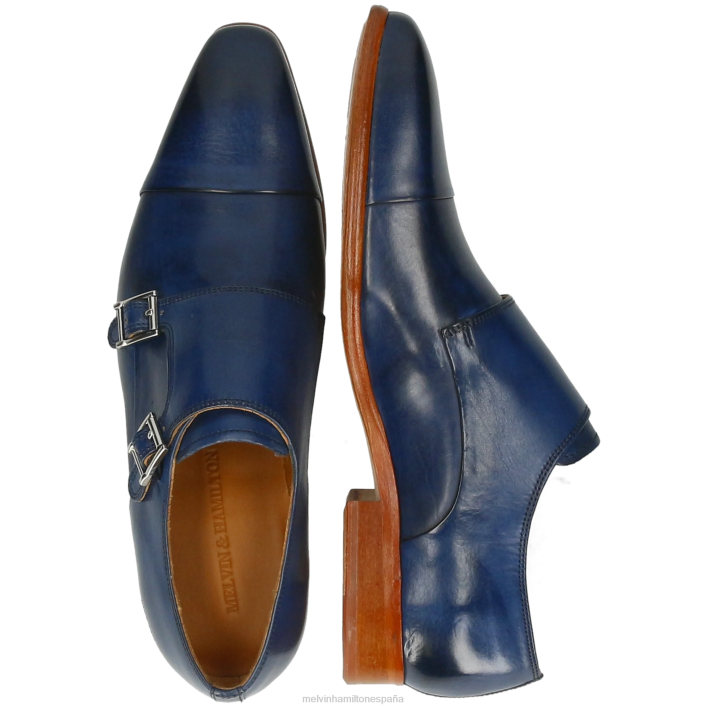 lanza 1 hombres Melvin & Hamilton azul JRT4326 zapatos monje