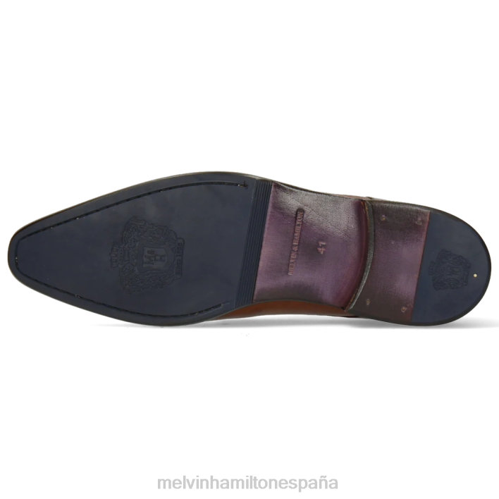 lanza 1 hombres Melvin & Hamilton marrón JRT4344 zapatos monje