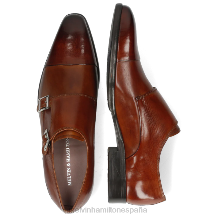 lanza 1 hombres Melvin & Hamilton marrón JRT4344 zapatos monje