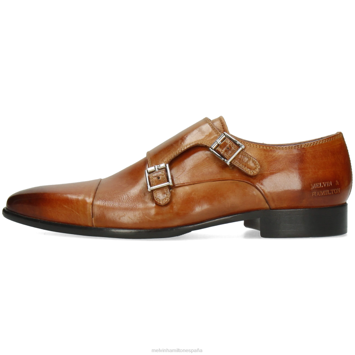 lanza 1 hombres Melvin & Hamilton marrón JRT4351 zapatos monje
