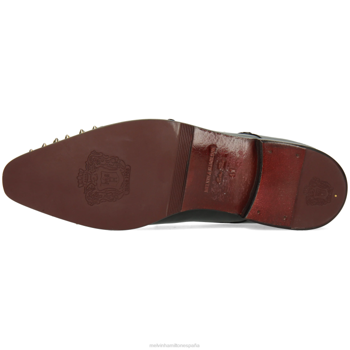 lanza 1 hombres Melvin & Hamilton negro JRT4343 zapatos monje