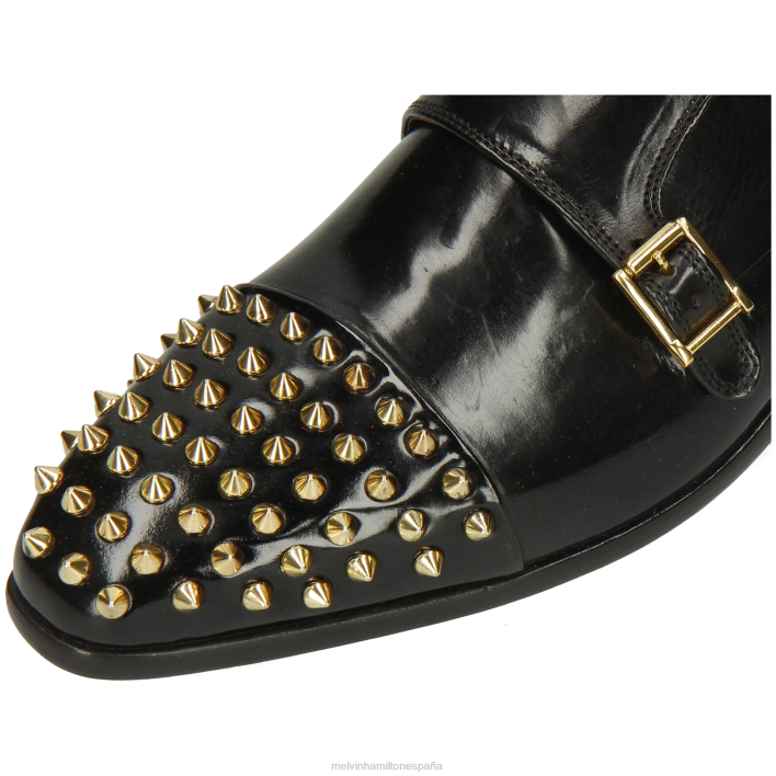 lanza 1 hombres Melvin & Hamilton negro JRT4343 zapatos monje
