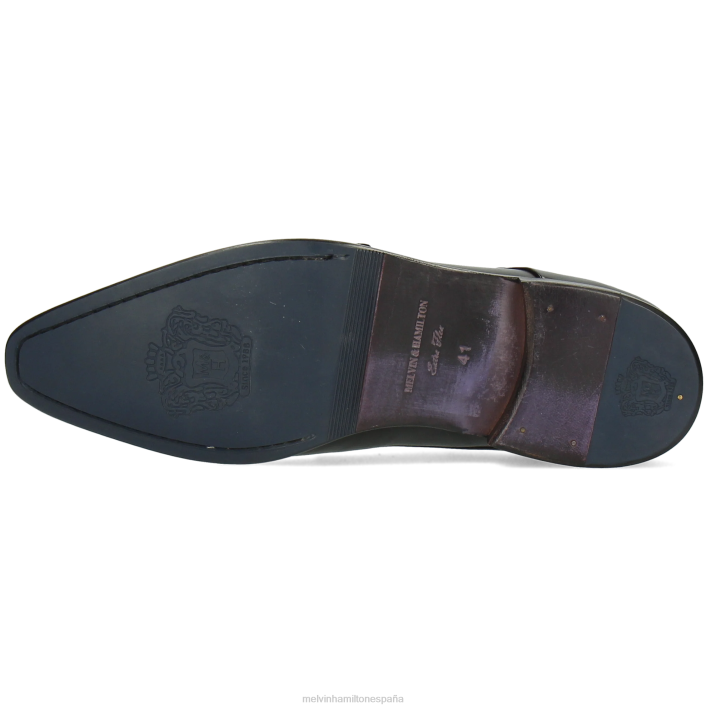 lanza 1 hombres Melvin & Hamilton negro JRT4347 zapatos monje