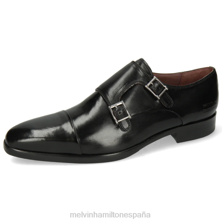 lanza 1 hombres Melvin & Hamilton negro JRT4348 zapatos monje