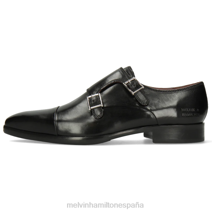 lanza 1 hombres Melvin & Hamilton negro JRT4348 zapatos monje