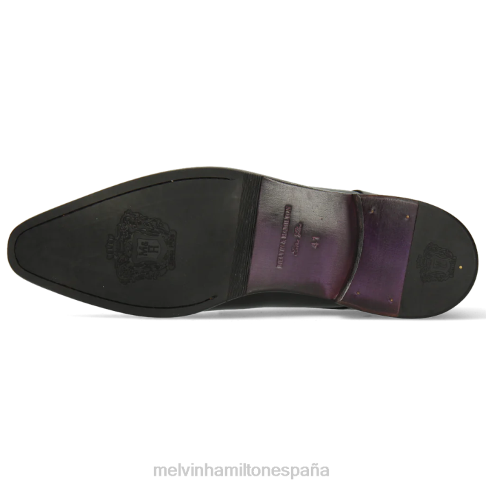 lanza 1 hombres Melvin & Hamilton negro JRT4348 zapatos monje