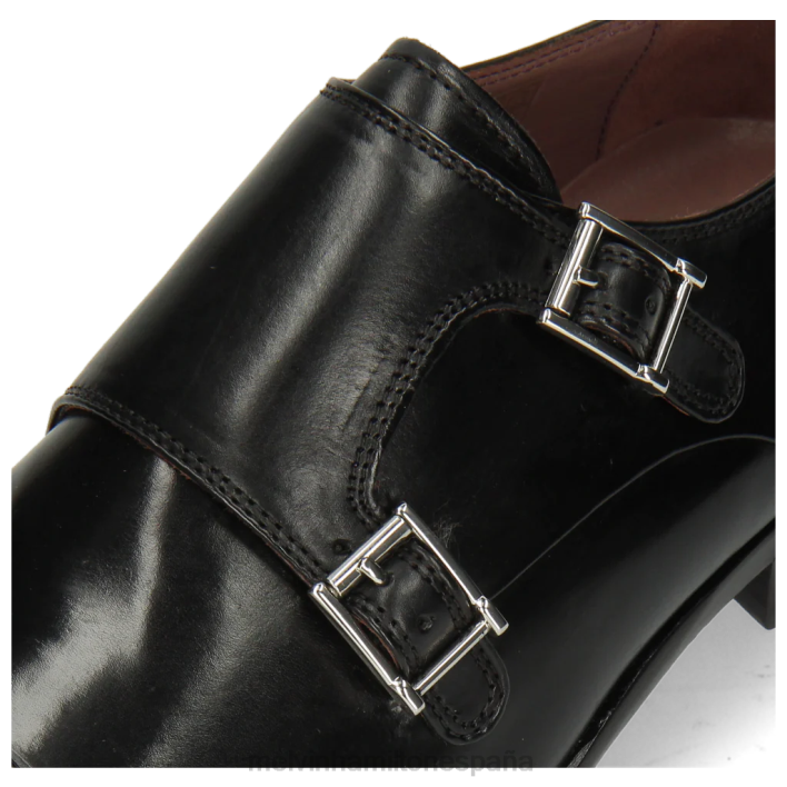 lanza 1 hombres Melvin & Hamilton negro JRT4348 zapatos monje