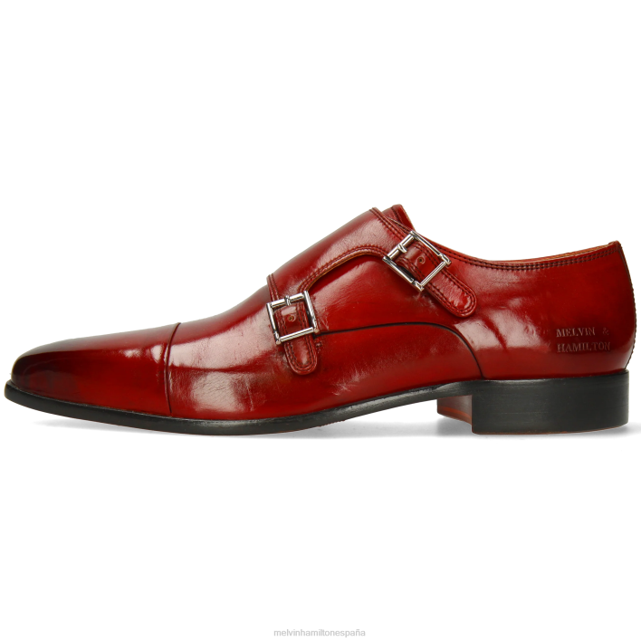 lanza 1 hombres Melvin & Hamilton rojo JRT4327 zapatos monje