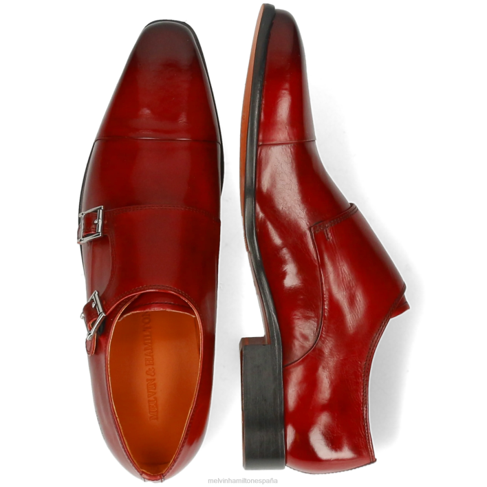 lanza 1 hombres Melvin & Hamilton rojo JRT4327 zapatos monje