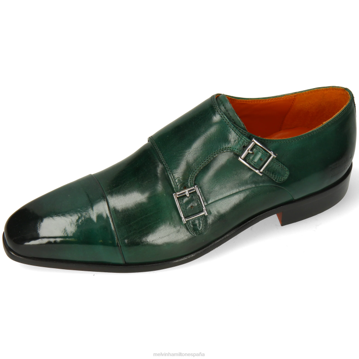 lanza 1 hombres Melvin & Hamilton verde JRT4328 zapatos monje