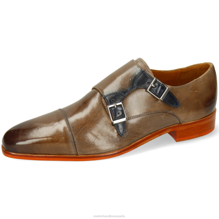 luis 52 hombres Melvin & Hamilton marrón claro JRT4342 zapatos monje
