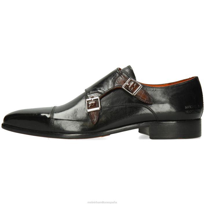 luis 52 hombres Melvin & Hamilton negro JRT4341 zapatos monje