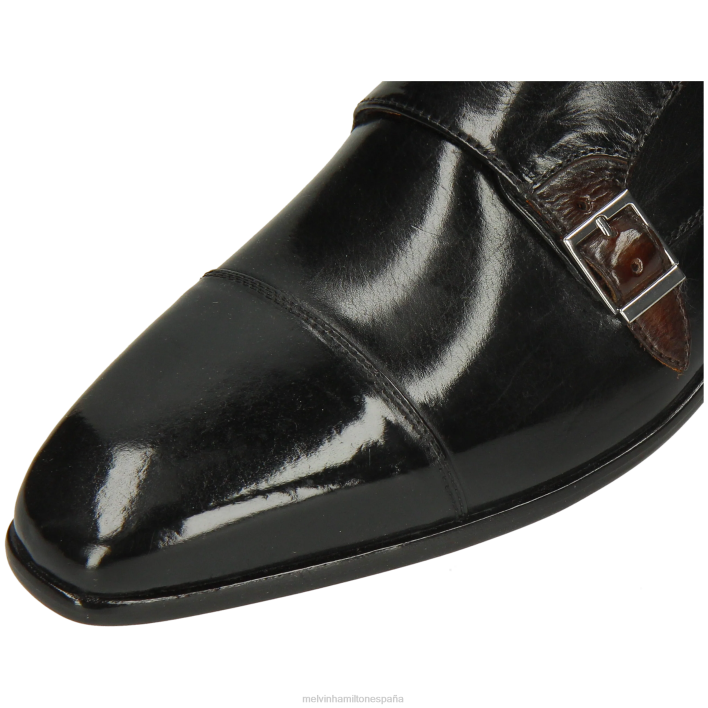 luis 52 hombres Melvin & Hamilton negro JRT4341 zapatos monje