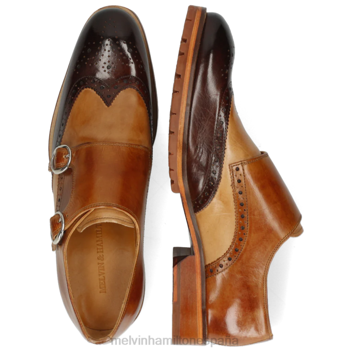 patricio 24 hombres Melvin & Hamilton marrón JRT4350 zapatos monje