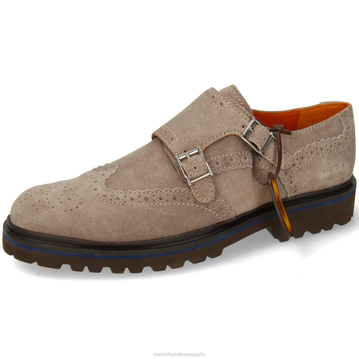 perforar 25 hombres Melvin & Hamilton gris JRT4339 zapatos monje