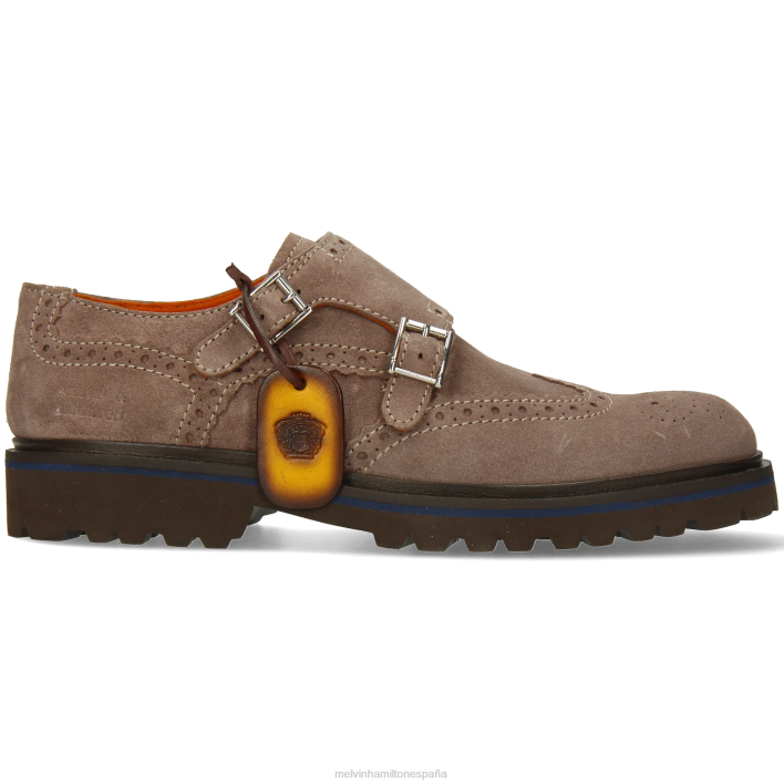 perforar 25 hombres Melvin & Hamilton gris JRT4339 zapatos monje