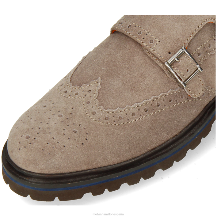 perforar 25 hombres Melvin & Hamilton gris JRT4339 zapatos monje