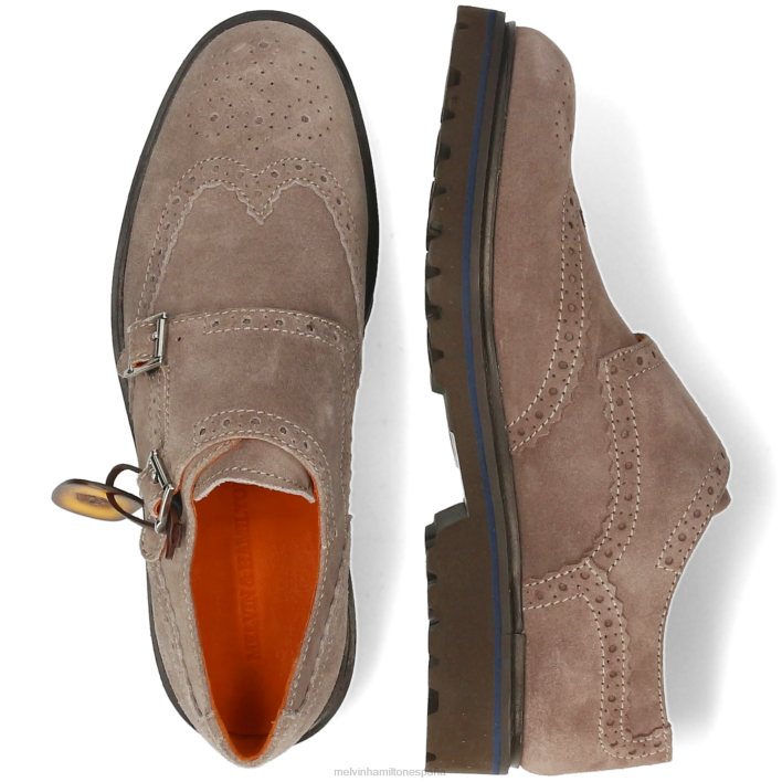 perforar 25 hombres Melvin & Hamilton gris JRT4339 zapatos monje