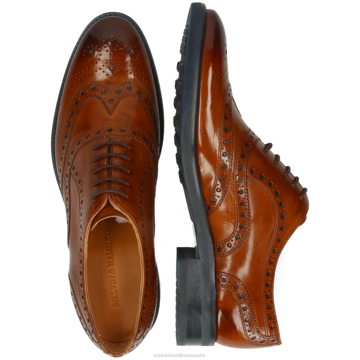 Clint 23 hombres Melvin & Hamilton marrón JRT4161 zapatos Oxford