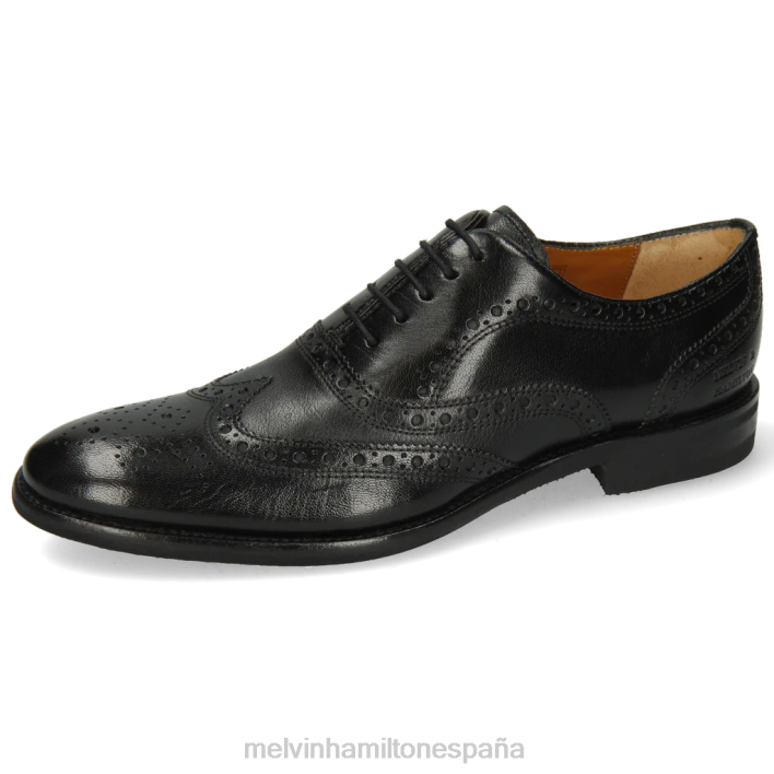 Clint 23 hombres Melvin & Hamilton negro JRT4206 zapatos Oxford