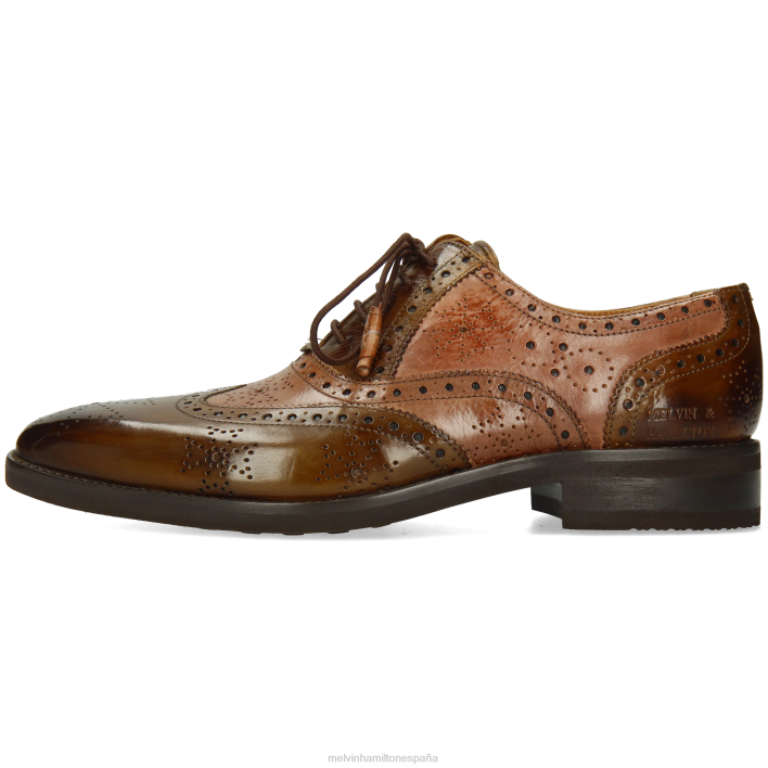 Jeff 28 hombres Melvin & Hamilton marrón JRT4174 zapatos Oxford