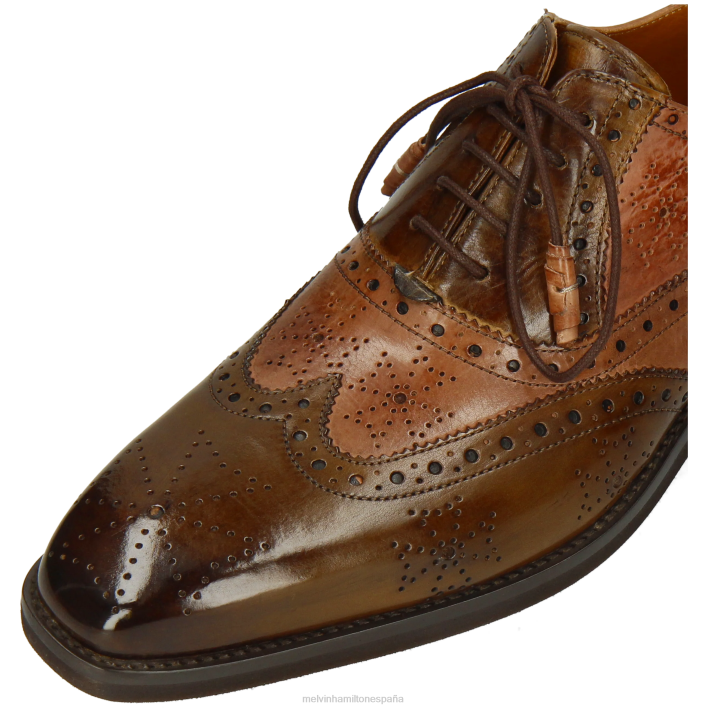 Jeff 28 hombres Melvin & Hamilton marrón JRT4174 zapatos Oxford