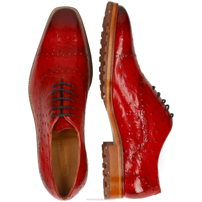 Jeff 8 hombres Melvin & Hamilton rojo JRT4170 zapatos Oxford